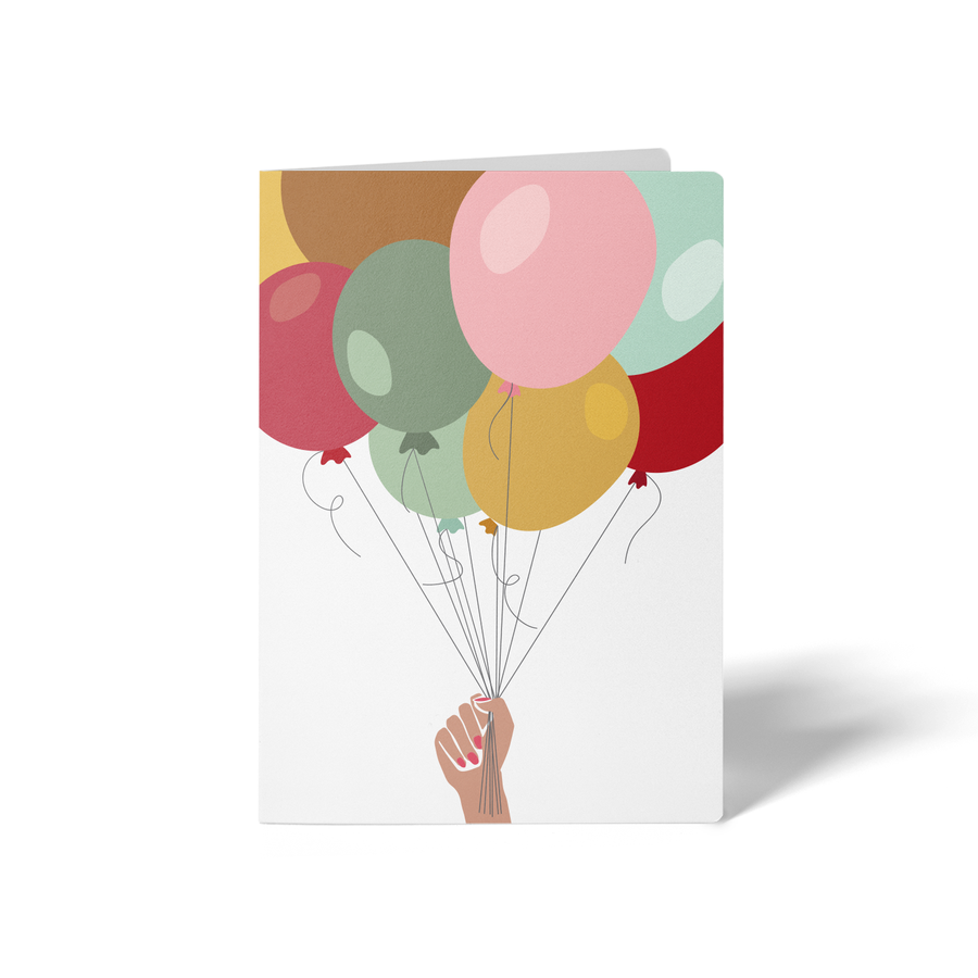 Birthday Balloons Greeting Cards | Envelopes Included Greeting Card Market Dwellings