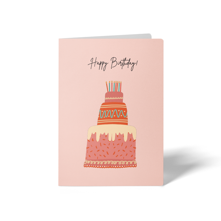 Happy Birthday Greeting Cards | Envelopes Included Greeting Card Market Dwellings BLUSH