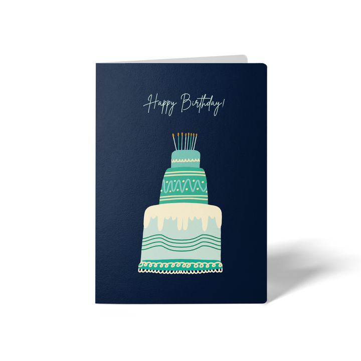 Happy Birthday Greeting Cards | Envelopes Included Greeting Card Market Dwellings BLUE