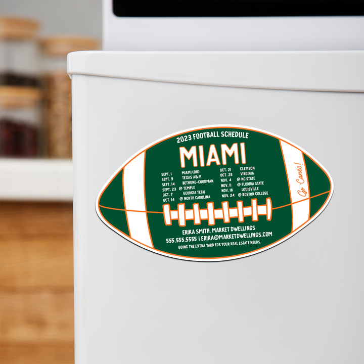 NEW 2023 Miami Dolphins NFL Football Schedule Fridge Magnet ET