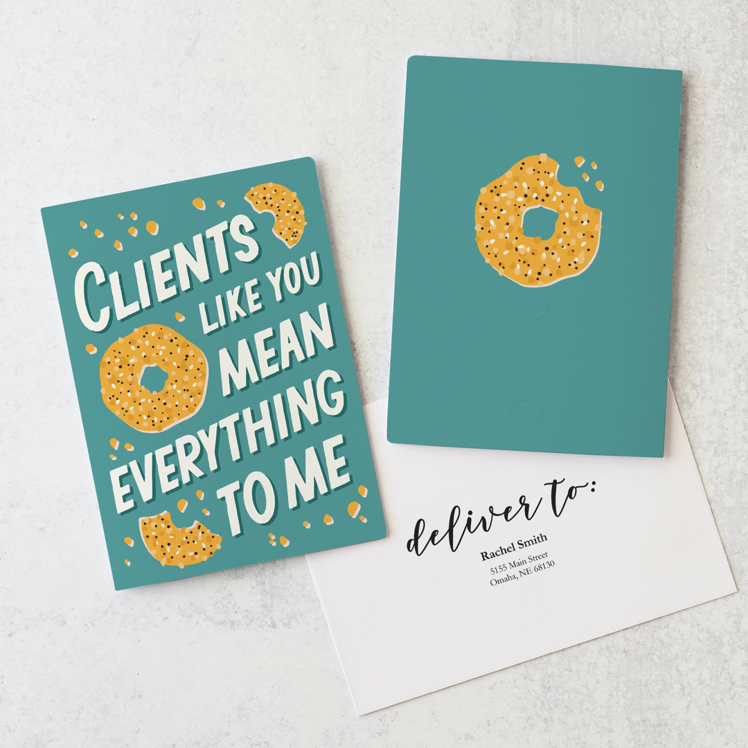 Set of Clients like you mean everything to me | Greeting Cards | Envelopes Included | 73-GC001-AB Greeting Card Market Dwellings JADE  