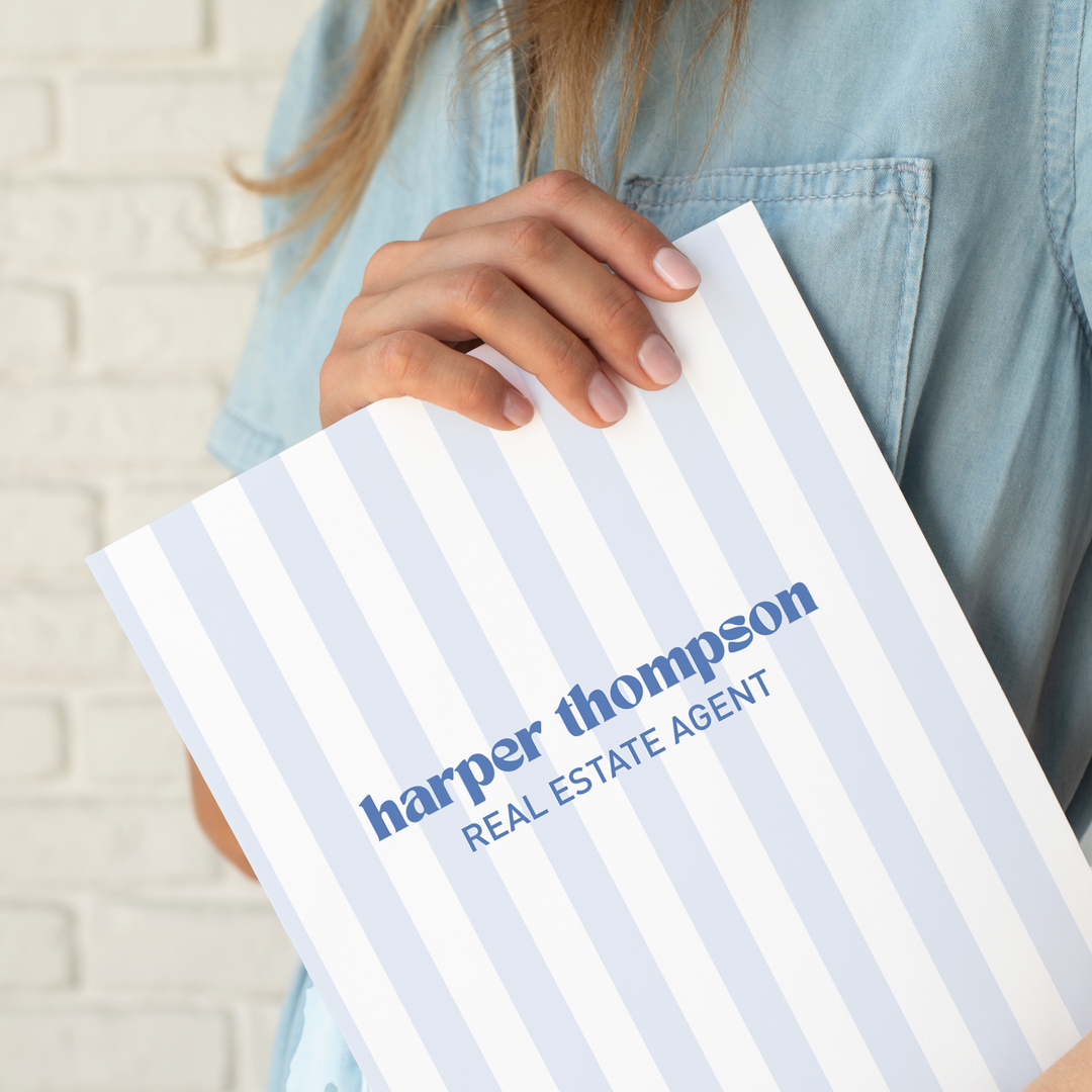 Striped Presentation Folders Folders Market Dwellings
