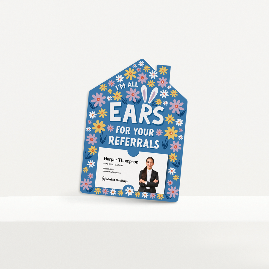 Set of I’m All Ears For Your Referrals | Mailers | Envelopes Included | M261-M001-AB Mailer Market Dwellings   