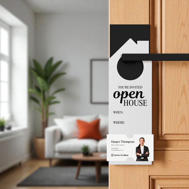 You're invited | Open House Door Hangers