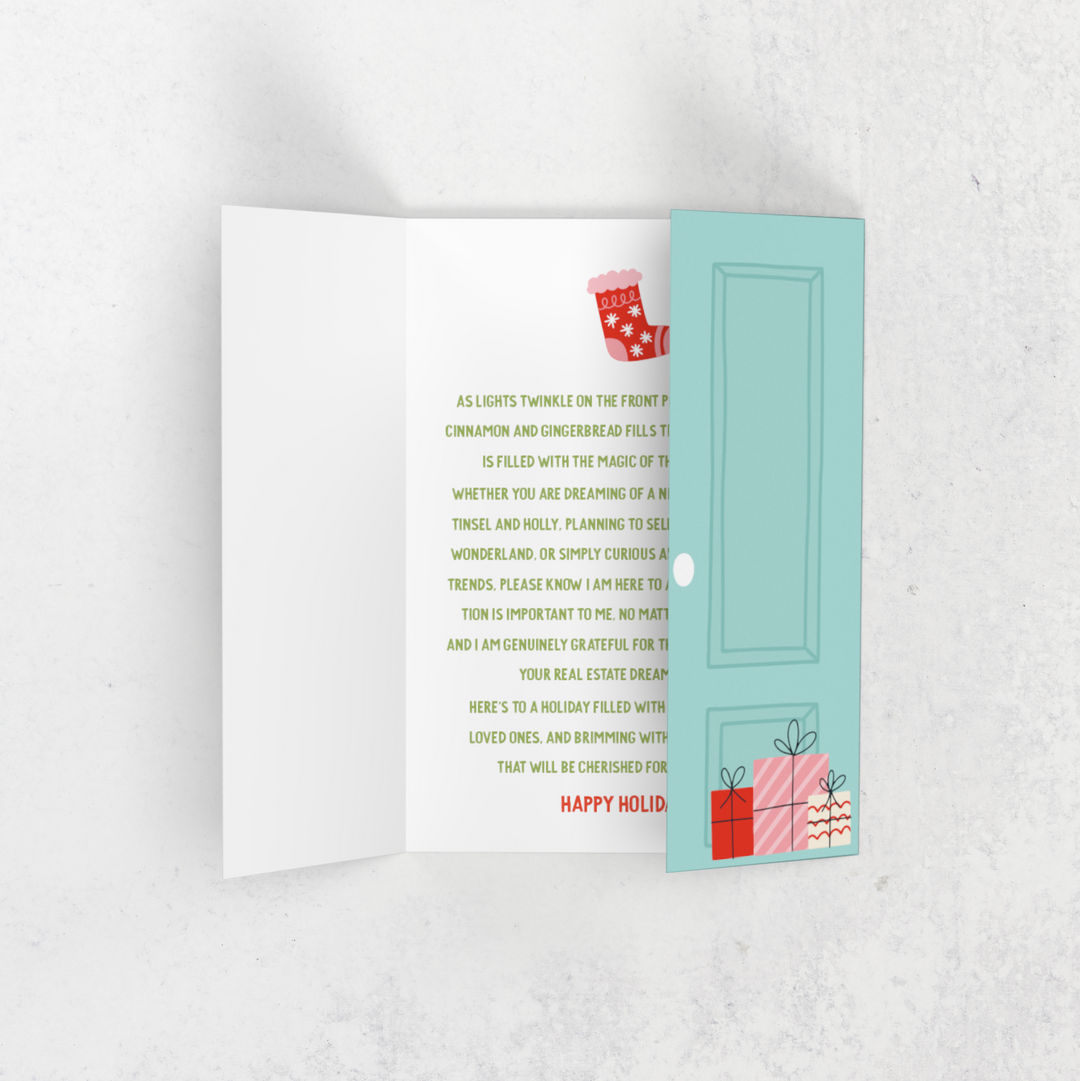 Customizable | Set of Happy Holidays Greeting Cards | Envelopes Included | 9-GC008 Greeting Card Market Dwellings   
