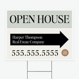 Directional Yard Sign Yard Sign Market Dwellings OPEN HOUSE 1
