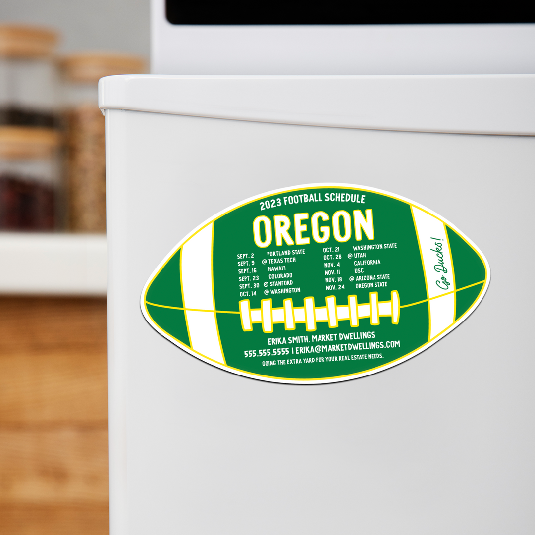 Custom Green Bay Packers Football Schedule Magnets