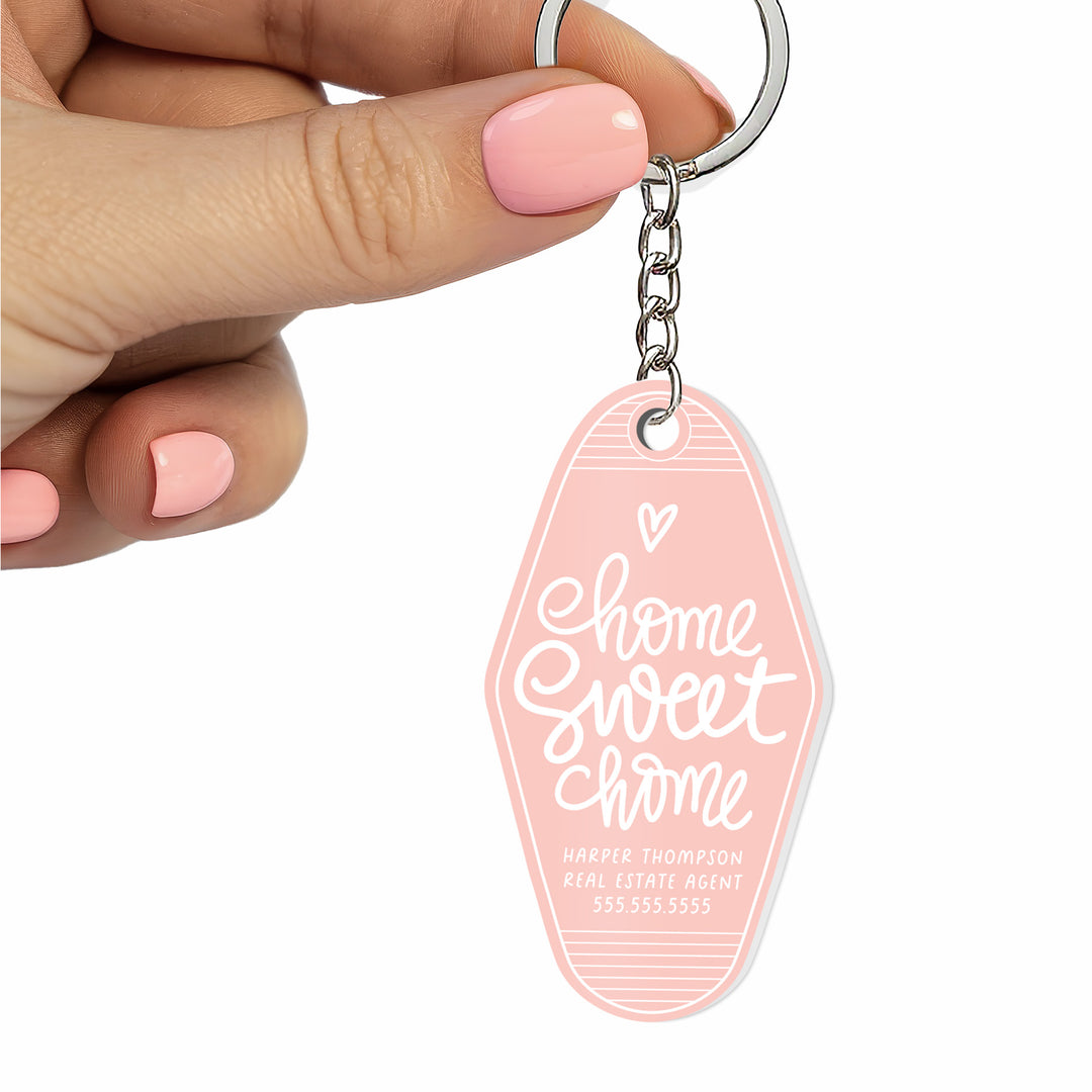 Customizable Home Sweet Home Keychains