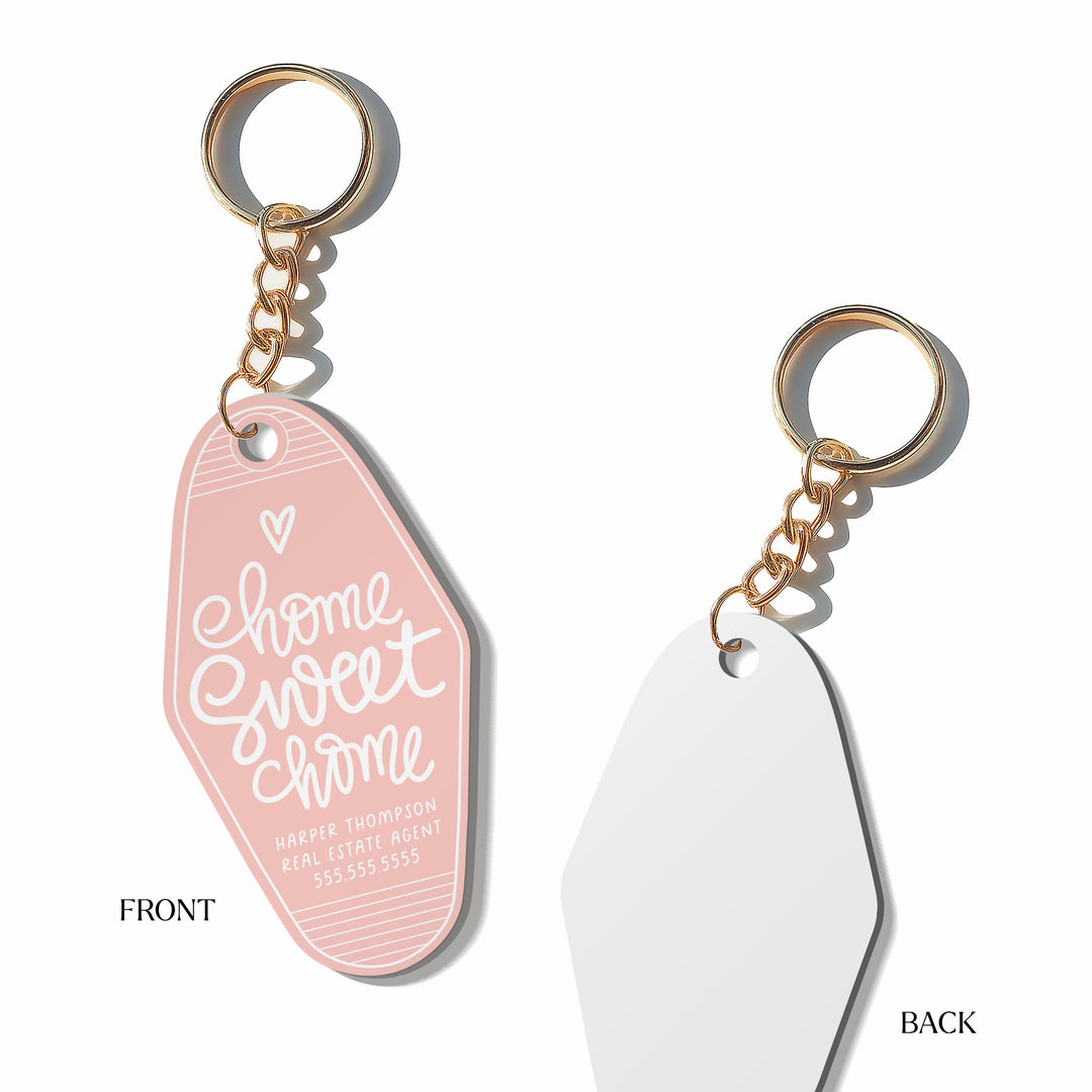 Customizable Home Sweet Home Keychains