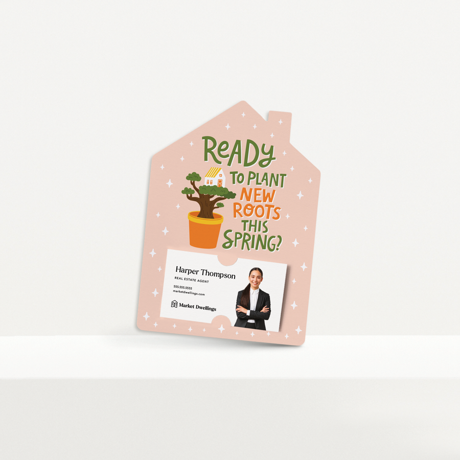 Set of Ready to Plant Your Roots This Spring? | Spring Mailers | Envelopes Included | M257-M001 Mailer Market Dwellings   