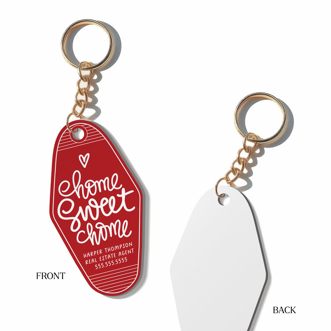 Customizable Home Sweet Home Keychains
