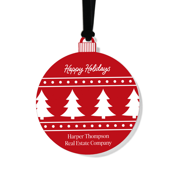 Customizable | Happy Holidays Ornament