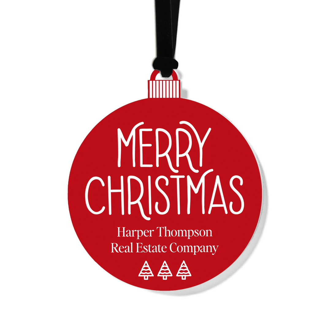 Customizable | Merry Christmas Ornament