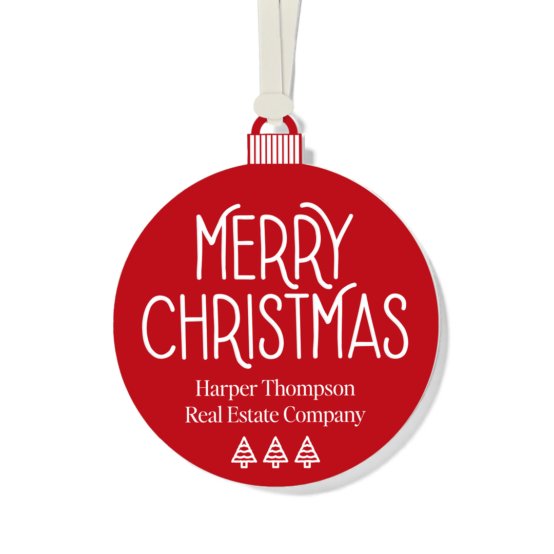 Customizable | Merry Christmas Ornament