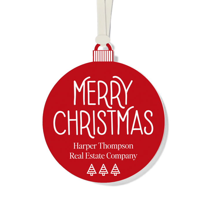 Customizable | Merry Christmas Ornament