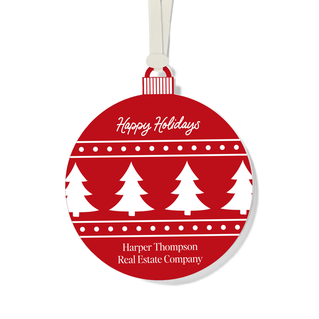 Customizable | Happy Holidays Ornament