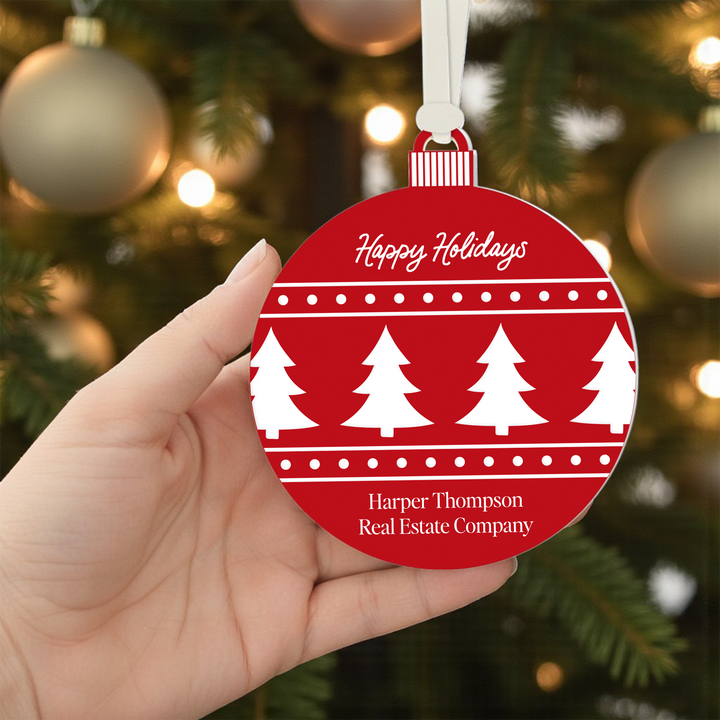 Customizable | Happy Holidays Ornament
