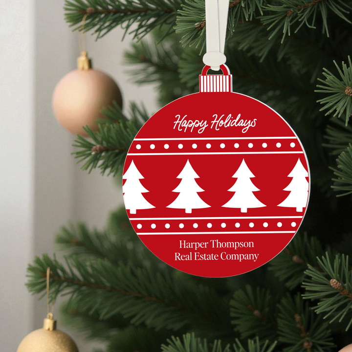 Customizable | Happy Holidays Ornament