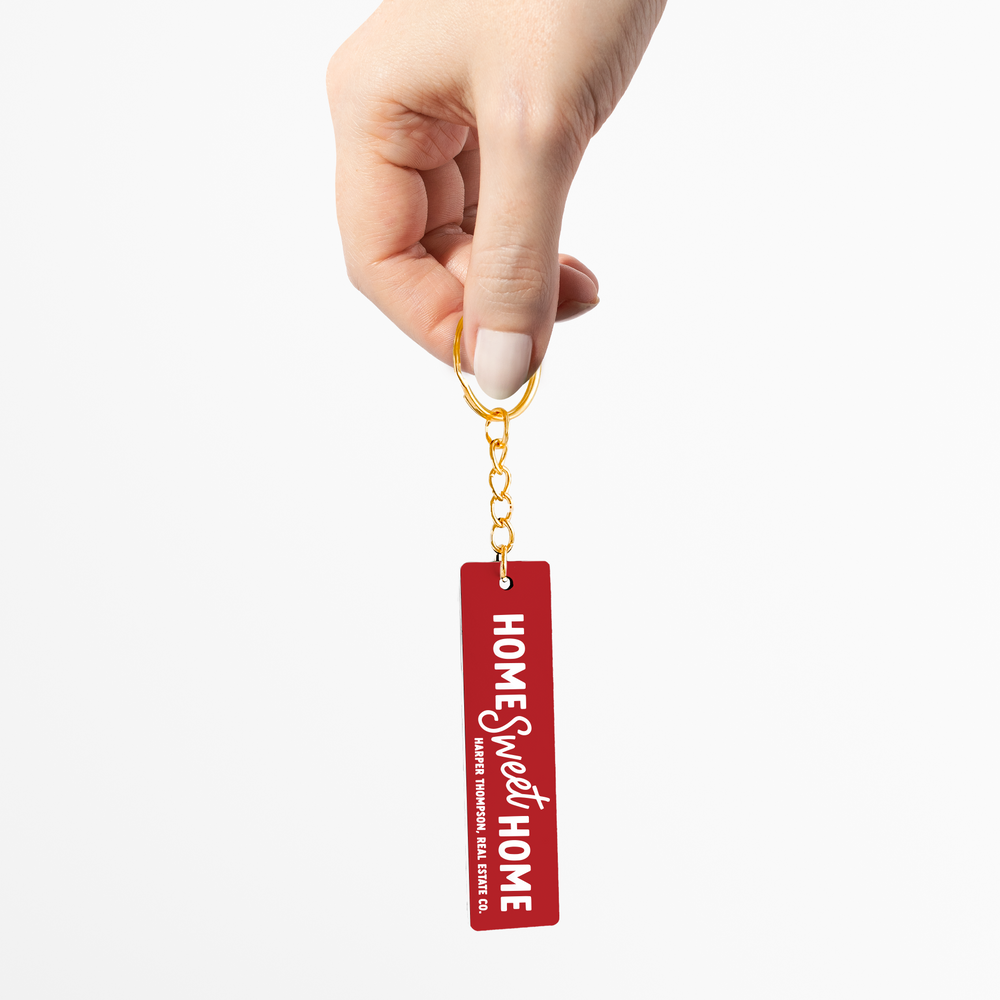 Customizable Home Sweet Home Keychains Keychain Market Dwellings