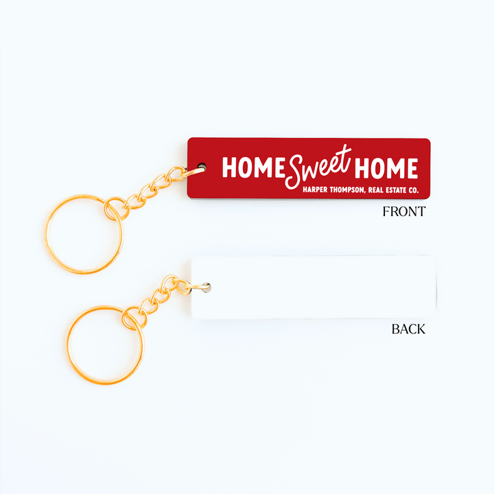 Customizable Home Sweet Home Keychains Keychain Market Dwellings