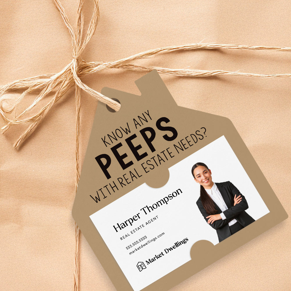 Know Any Peeps with Real Estate Needs | Gift Tags Gift Tag Market Dwellings