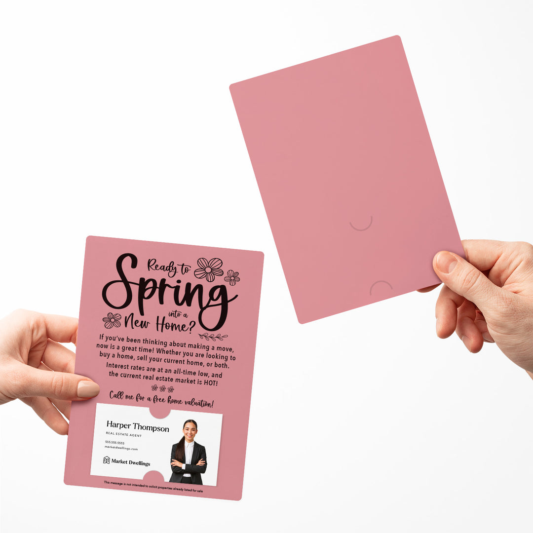 Set of "Ready to Spring into a New Home?" Real Estate Mailer | Envelopes Included | S1-M007 Mailer Market Dwellings