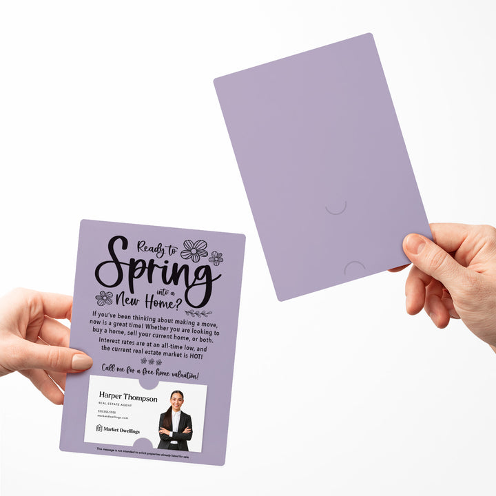 Set of "Ready to Spring into a New Home?" Real Estate Mailer | Envelopes Included | S1-M007 Mailer Market Dwellings