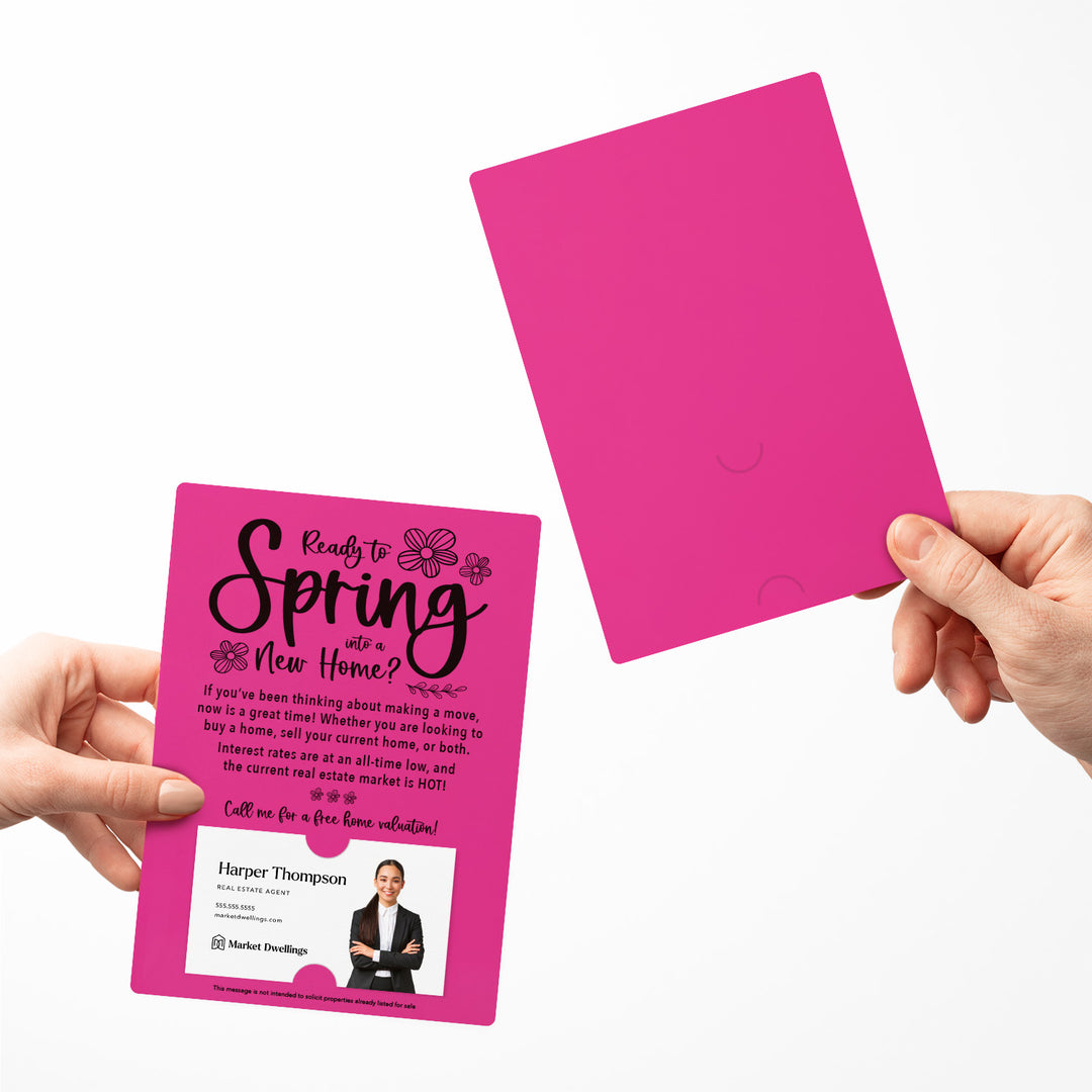 Set of "Ready to Spring into a New Home?" Real Estate Mailer | Envelopes Included | S1-M007 Mailer Market Dwellings