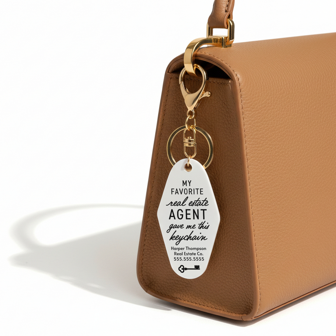 Customizable My Favorite Real Estate Agent Keychains Keychain Market Dwellings
