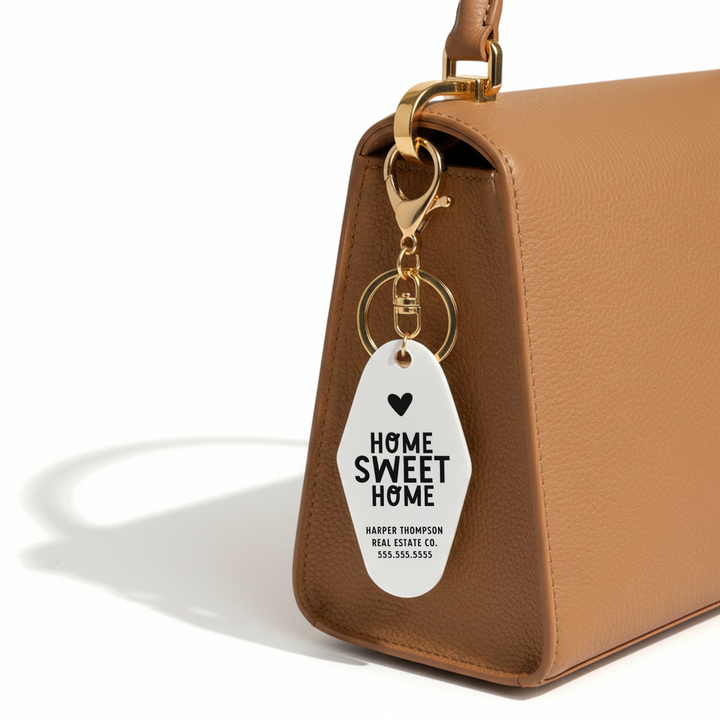 Customizable Home Sweet Home Keychains Keychain Market Dwellings