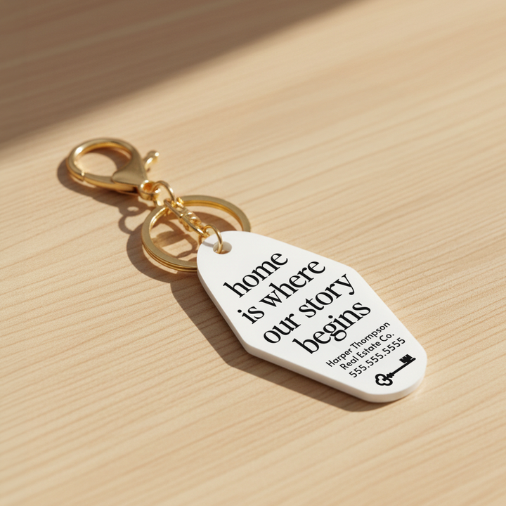 Customizable Home Is Where Our Story Begins Keychains Keychain Market Dwellings