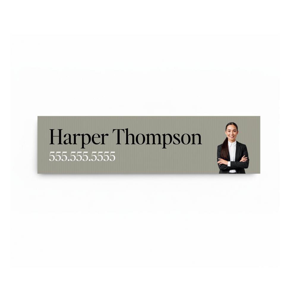 Headen Sign Customizable Headshot Sign Rider – Market Dwellings