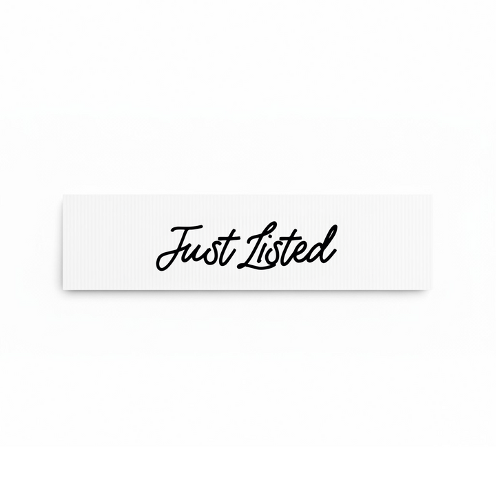 Custom Real Estate Sign Rider — 24" × 6" Sign Rider Market Dwellings