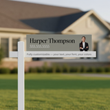 Customizable Headshot Sign Rider Sign Rider Market Dwellings