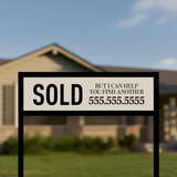 Customizable "Sold" Real Estate Sign Rider Sign Rider Market Dwellings