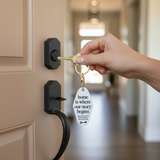 Home Is Where Our Story Begins | Motel Keychains Keychain Market Dwellings