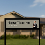Customizable Headshot Sign Rider Sign Rider Market Dwellings