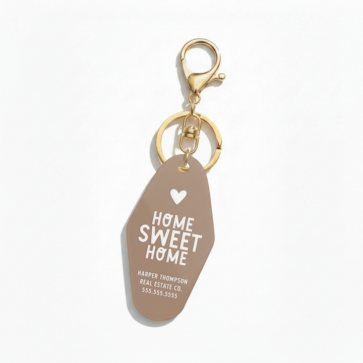 Customizable Home Sweet Home Keychains Keychain Market Dwellings COCONUT