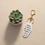 Home Is Where Our Story Begins | Motel Keychains Keychain Market Dwellings