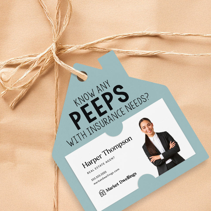 Know Any Peeps with Insurance Needs | Gift Tags Gift Tag Market Dwellings