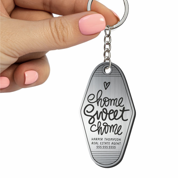 Customizable Home Sweet Home Keychains