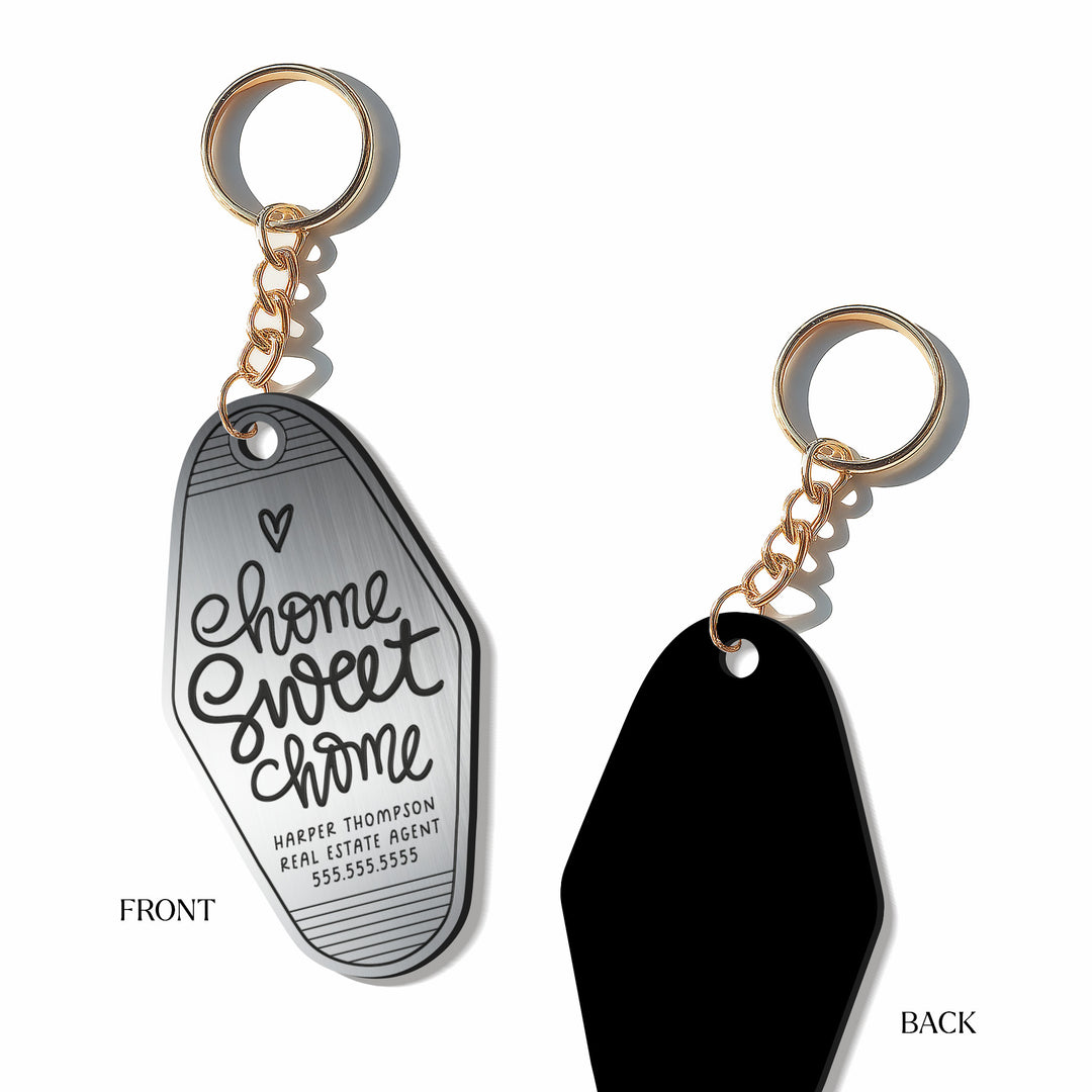 Customizable Home Sweet Home Keychains