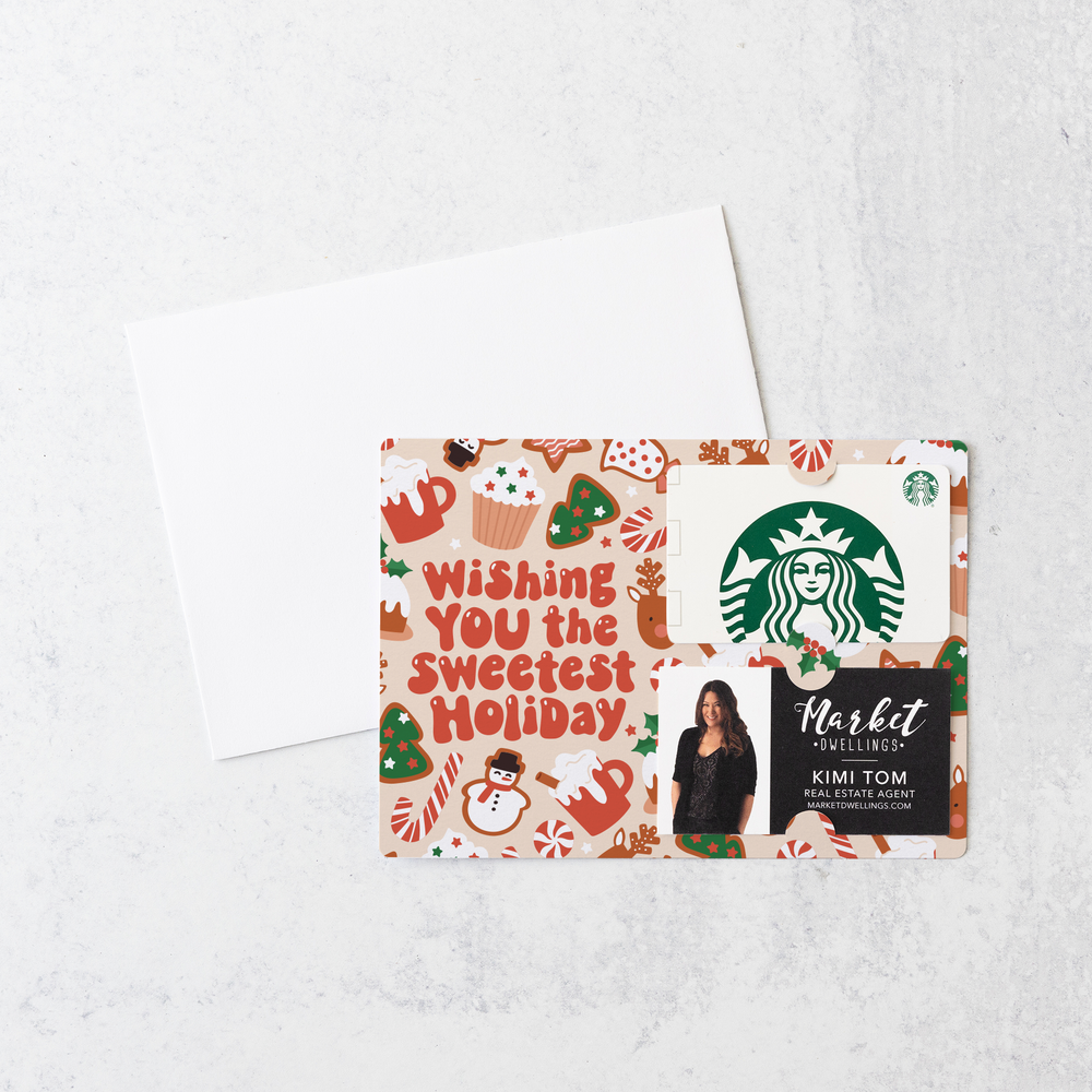 Set of Wishing you the Sweetest Holiday | Christmas Mailers | Envelopes Included | M184-M008 Mailer Market Dwellings   