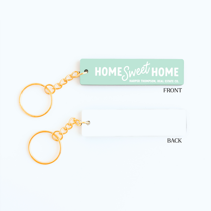 Customizable Home Sweet Home Keychains Keychain Market Dwellings