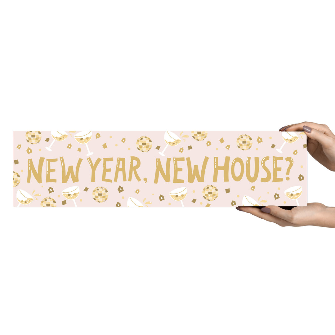 Seasonal Real Estate Sign Rider Sign Rider Market Dwellings New Year Corrugated Plastic None