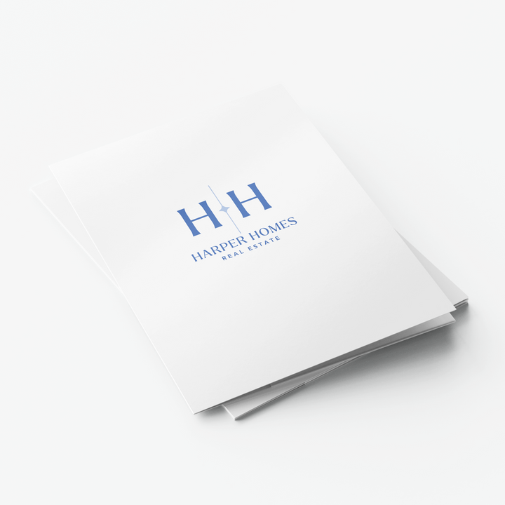 Custom Logo Presentation Folders | PF-1 Folders Market Dwellings   