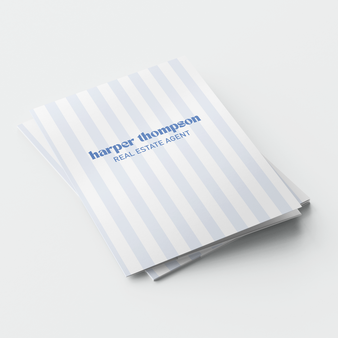 Striped Presentation Folders Folders Market Dwellings