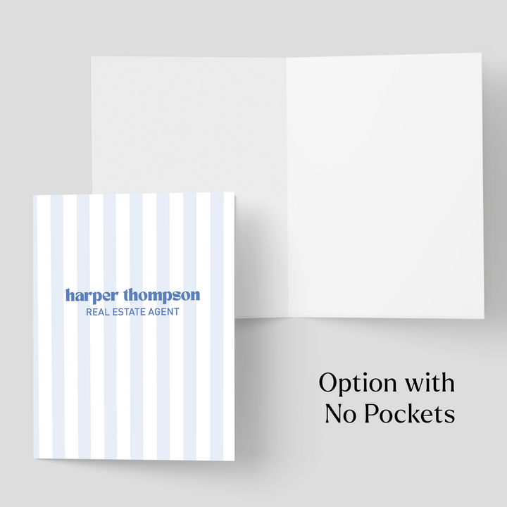 Striped Presentation Folders Folders Market Dwellings