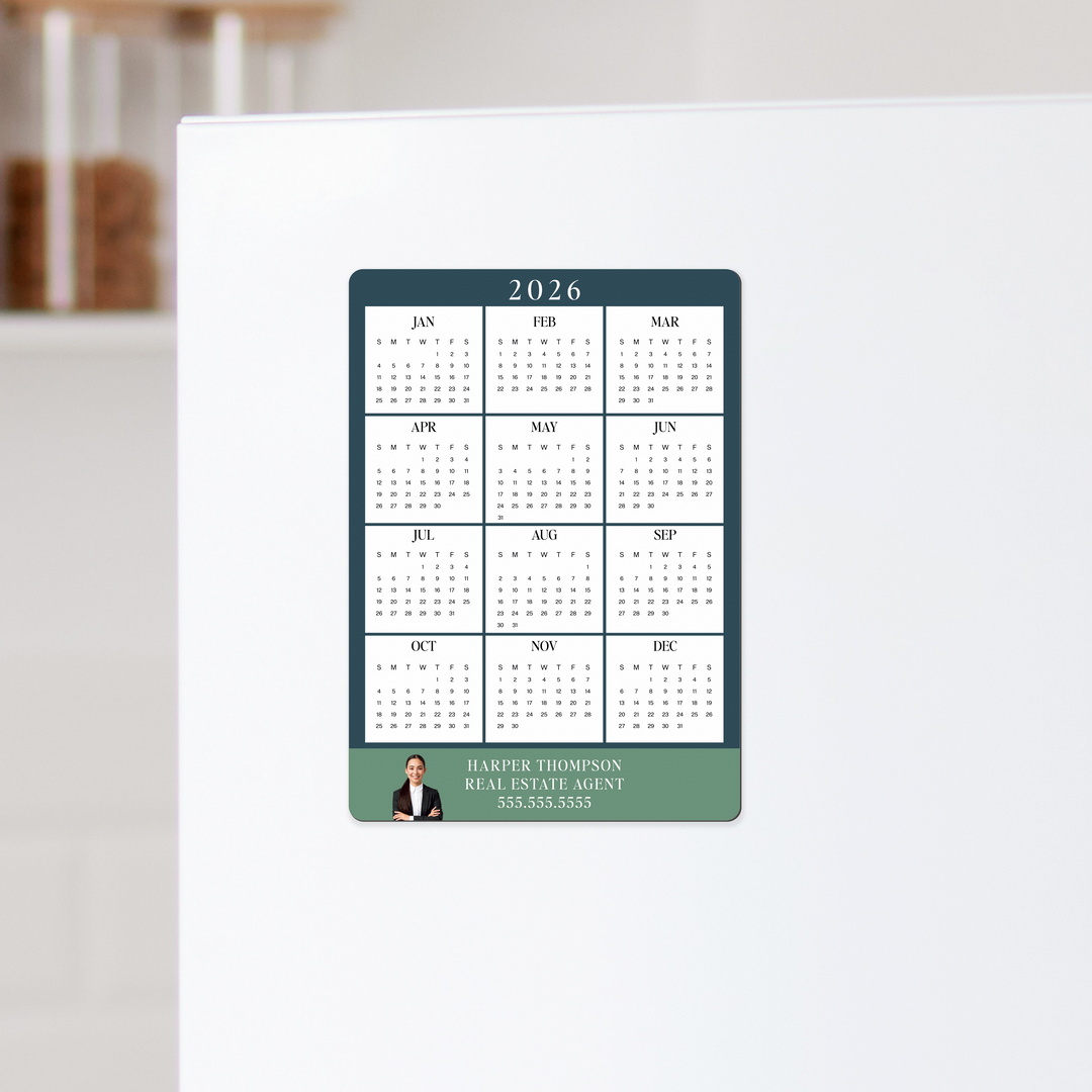 Customizable | 2026 Calendar Refrigerator Magnets Magnet Market Dwellings