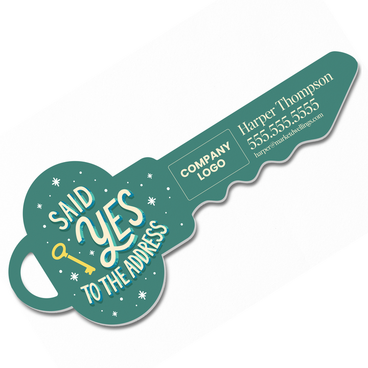 Customizable | Said Yes To The Address Sign | Photo Prop | DSY-22-AB Key Sign Market Dwellings JADE